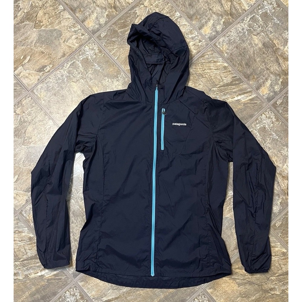 Patagonia Houdini Jacket Women Large Navy Blue Windbreaker STY24146